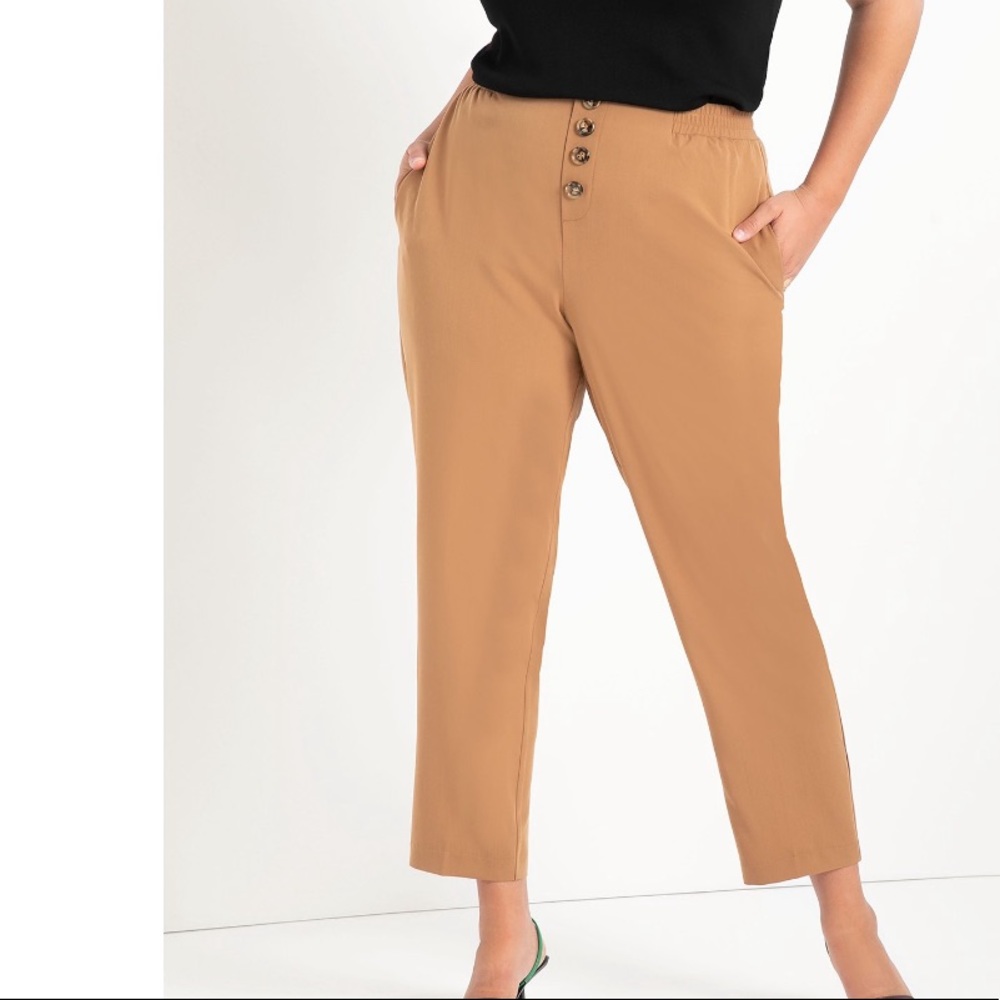 Eloquii Button Detail Pants - image 1
